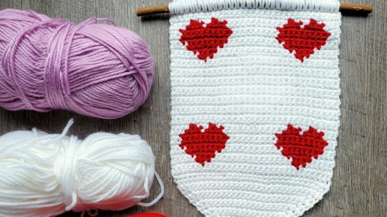 Little Hearts Tapestry Wall Hanging