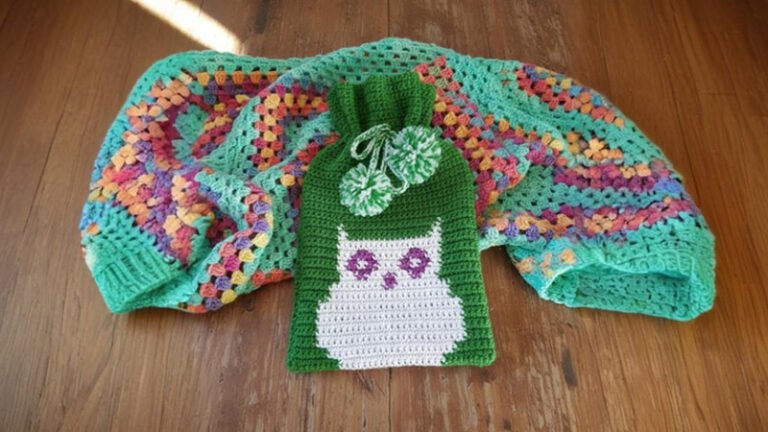 Owl Hot Water Bottle Cover