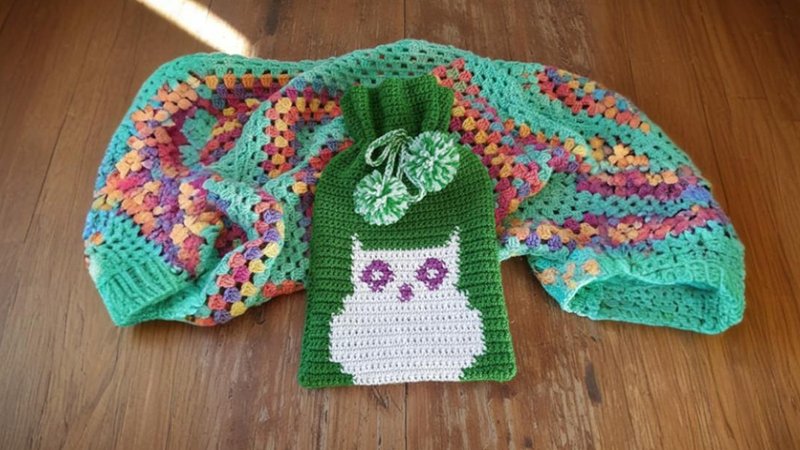 Owl Hot Water Bottle Cover