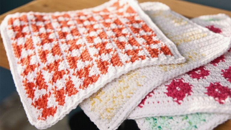 Patterned Tapestry Dishcloth