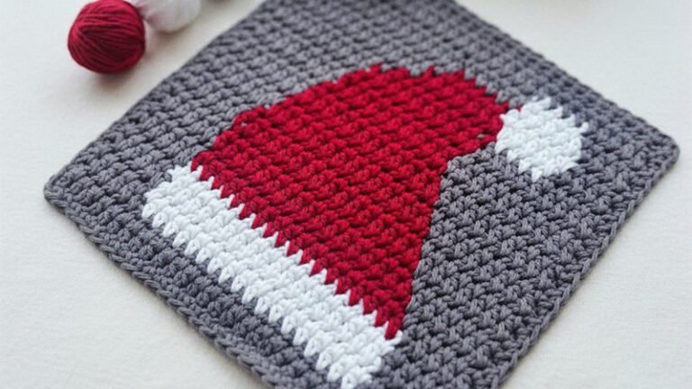 Santa Hat Washcloth