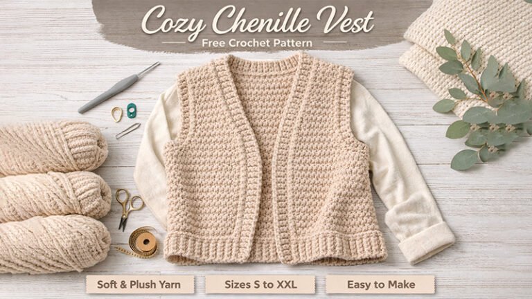 Cozy Chenille Vest Pattern