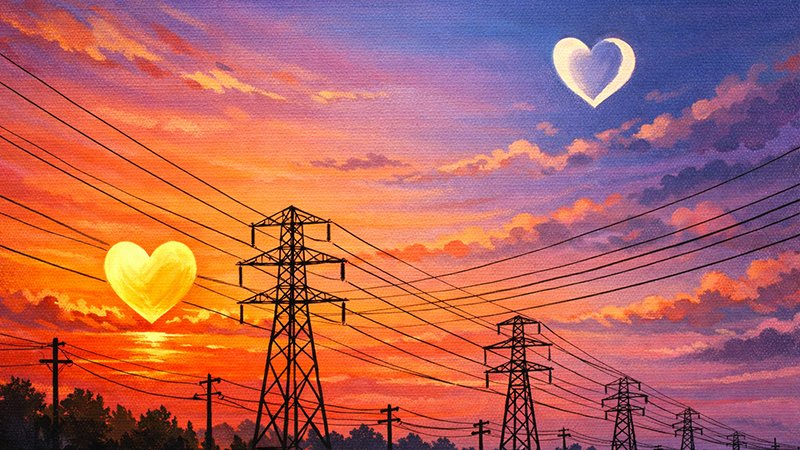 Sunset with Powerlines