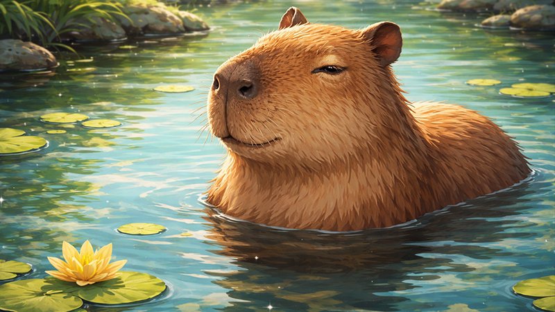 Relaxing Capybara