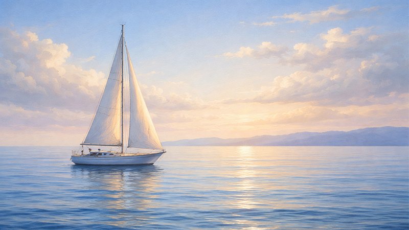 Serene Sailboat