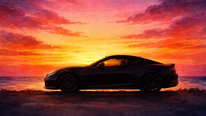 Car at Sunset