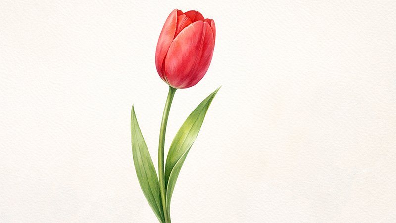 Single Tulip Flower
