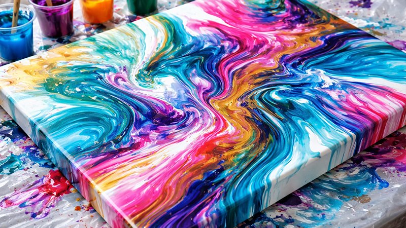 Acrylic Paint Pouring