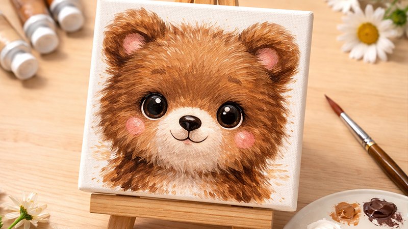 Mini Bear Face