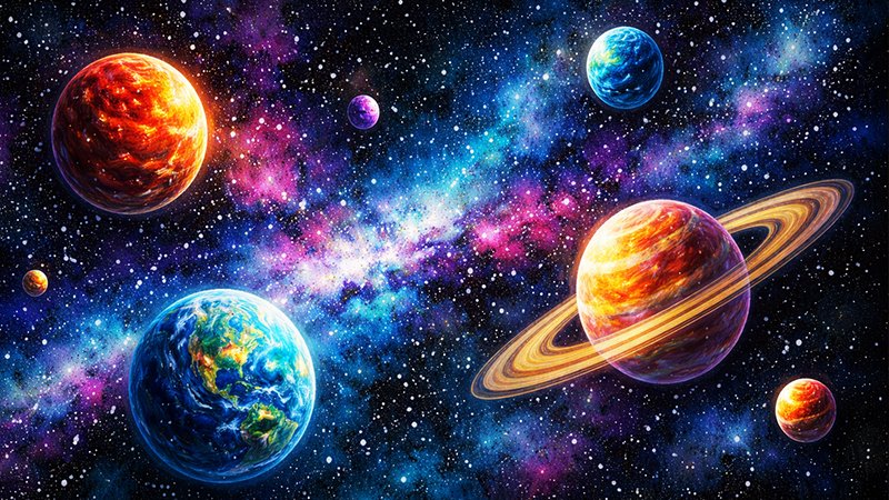 Outer Space Planets