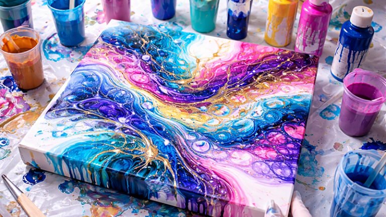 Acrylic Pour Painting