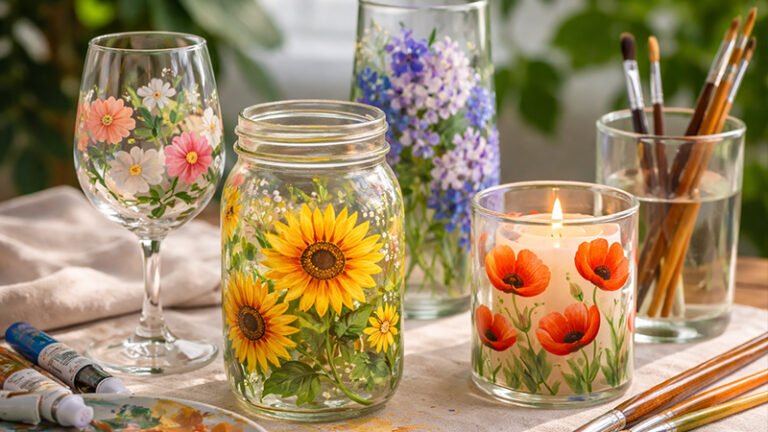 Painting Glass with Acrylics