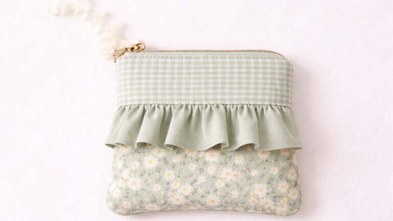 Ruffle Zip Pouches