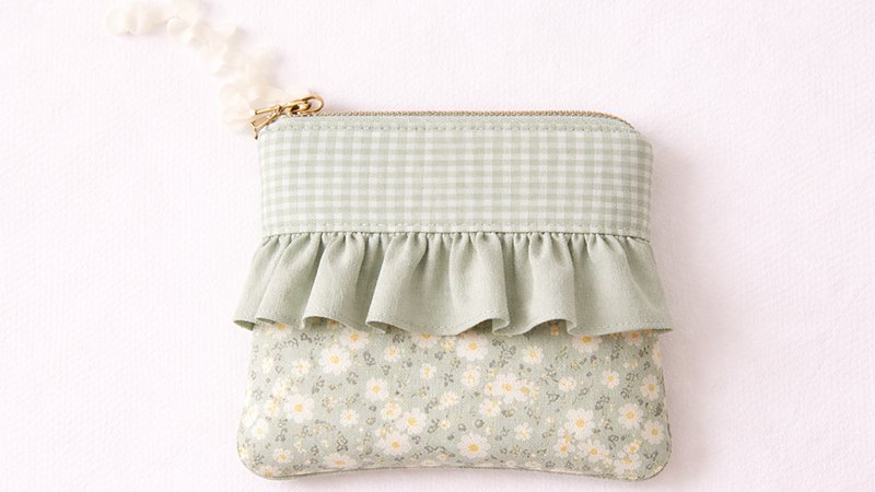 Ruffle Zip Pouches