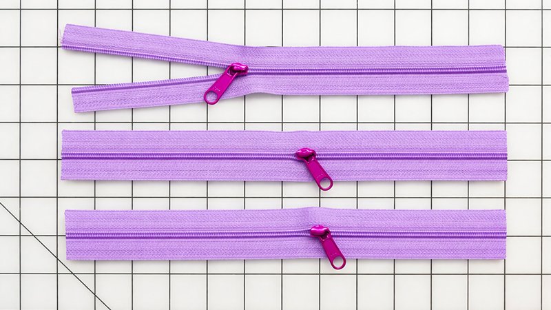 Prepare Zipper Panels