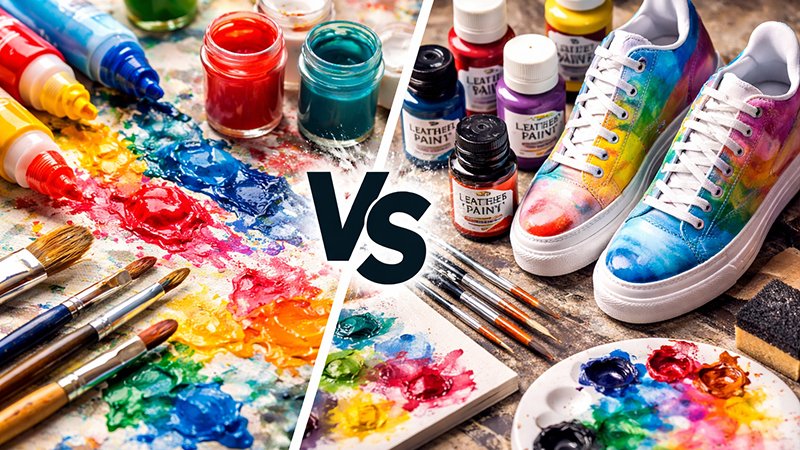 Acrylic Paint vs. Specialized Leather Paint