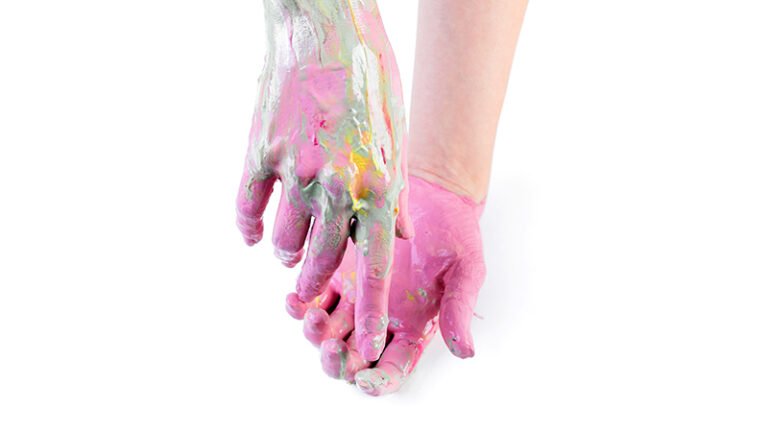 Acrylic Paint on Skin