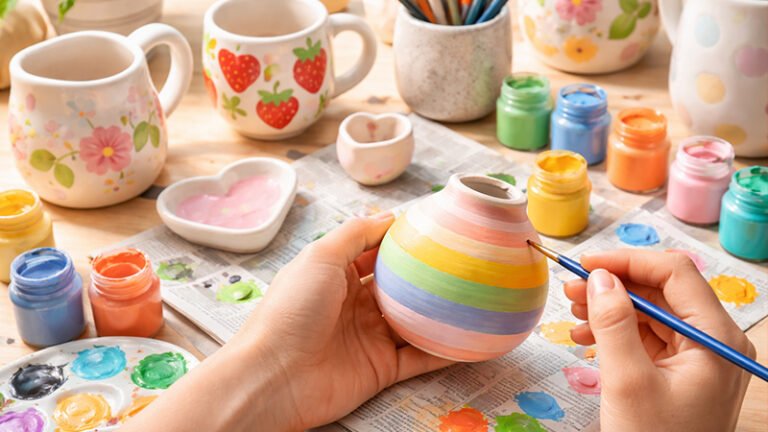 Painting Ceramics with Acrylic Paint