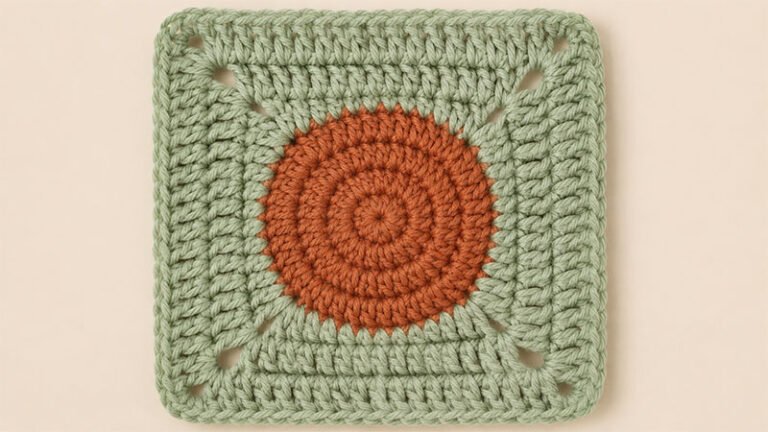 Crochet Simple Circle Granny Square
