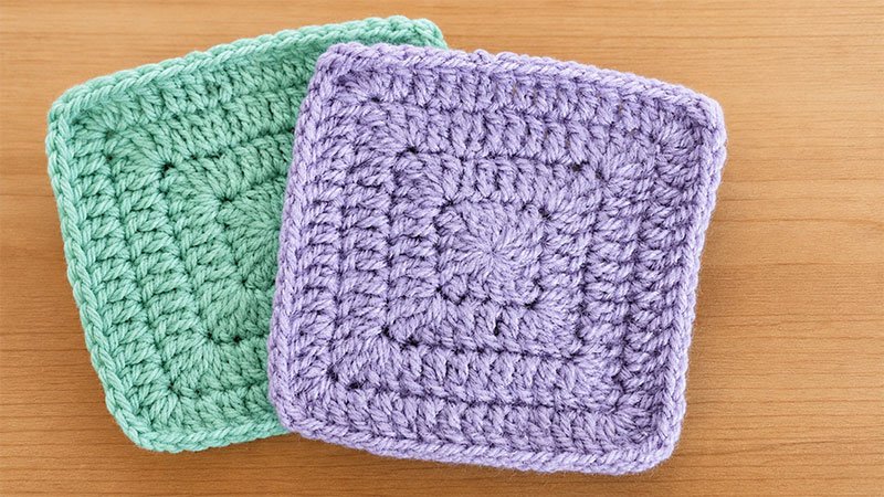 Crochet Solid Granny Square