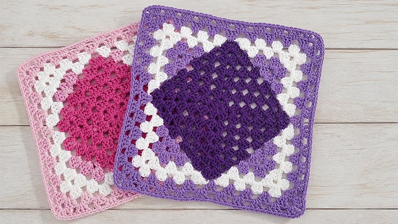 Crochet Diamond Granny Square