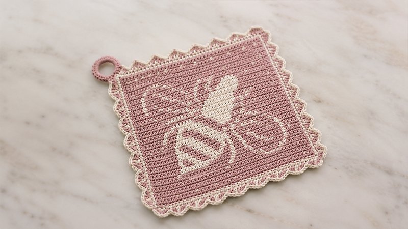 Crochet Bee Potholder