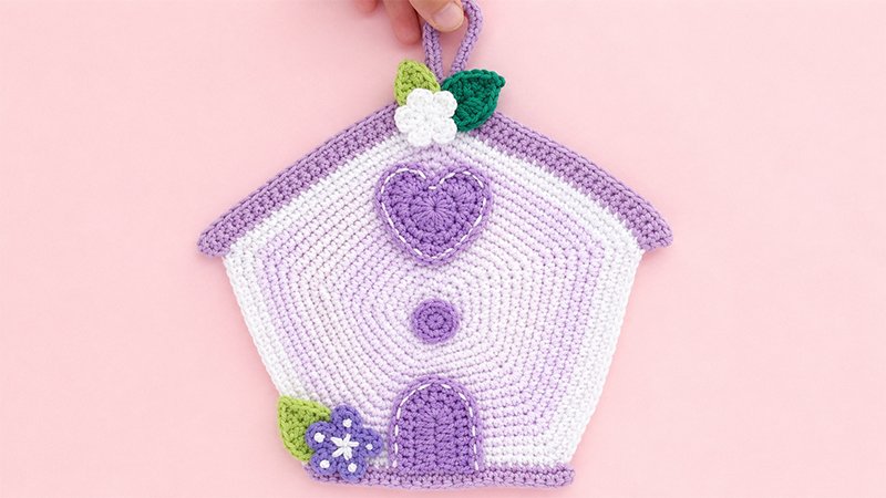 Crochet BirdHouse Hot Pad