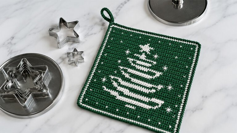 Crochet Christmas Tree Potholder