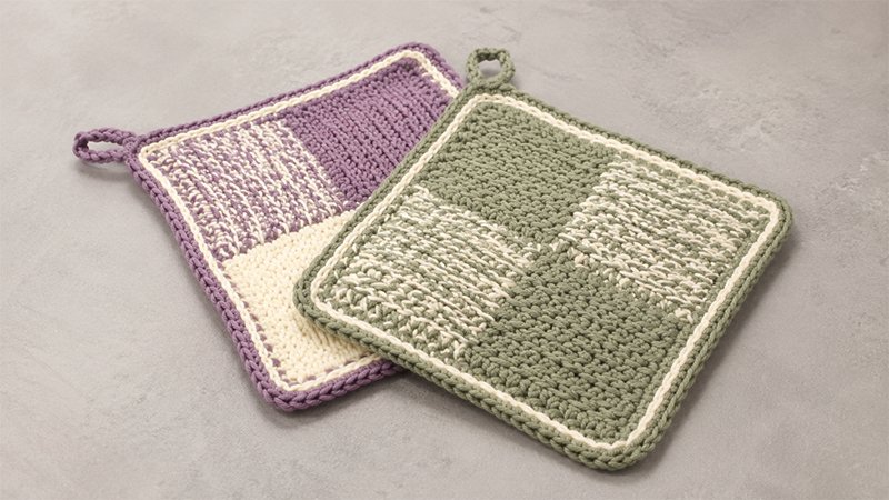 Crochet Cottage Potholder