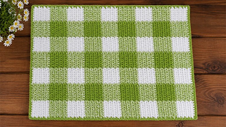 Crochet Gingham Placemat