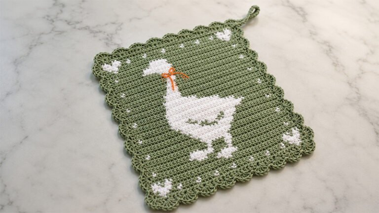 Crochet Goose Potholder