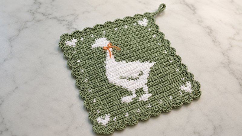 Crochet Goose Potholder