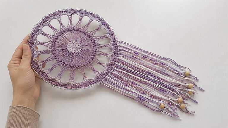 Crochet Hairpin Lace Dreamcatcher