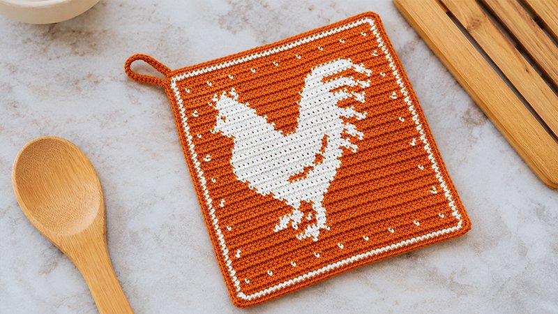 Crochet Rooster Potholder