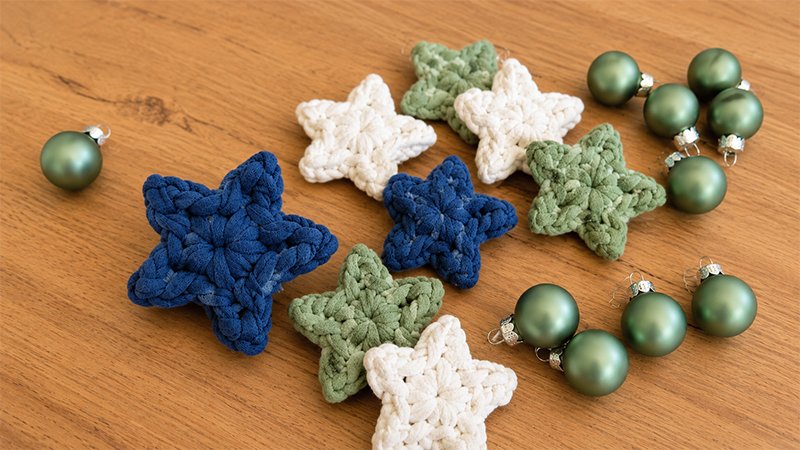 Crochet Star Christmas Ornament