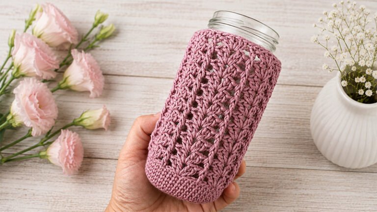 Mason Jar Crochet Cover