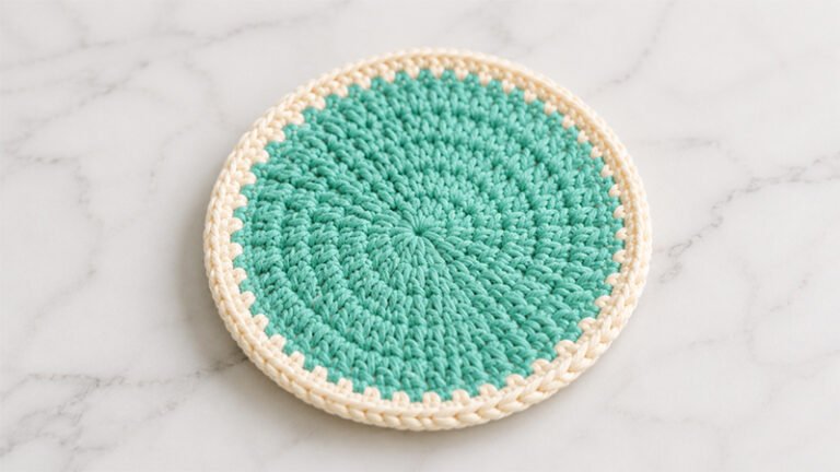 Summer Mint Crochet Trivet
