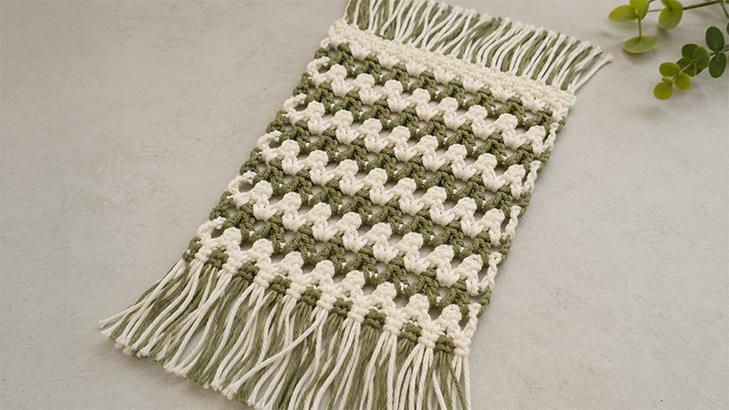 V Stitch (V-St) and Free Boho Mug Rug