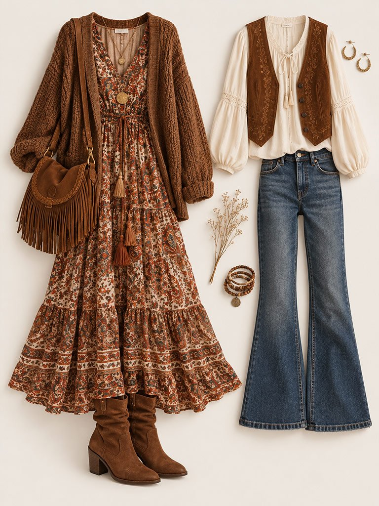 Flowing Layers and Warm Textures