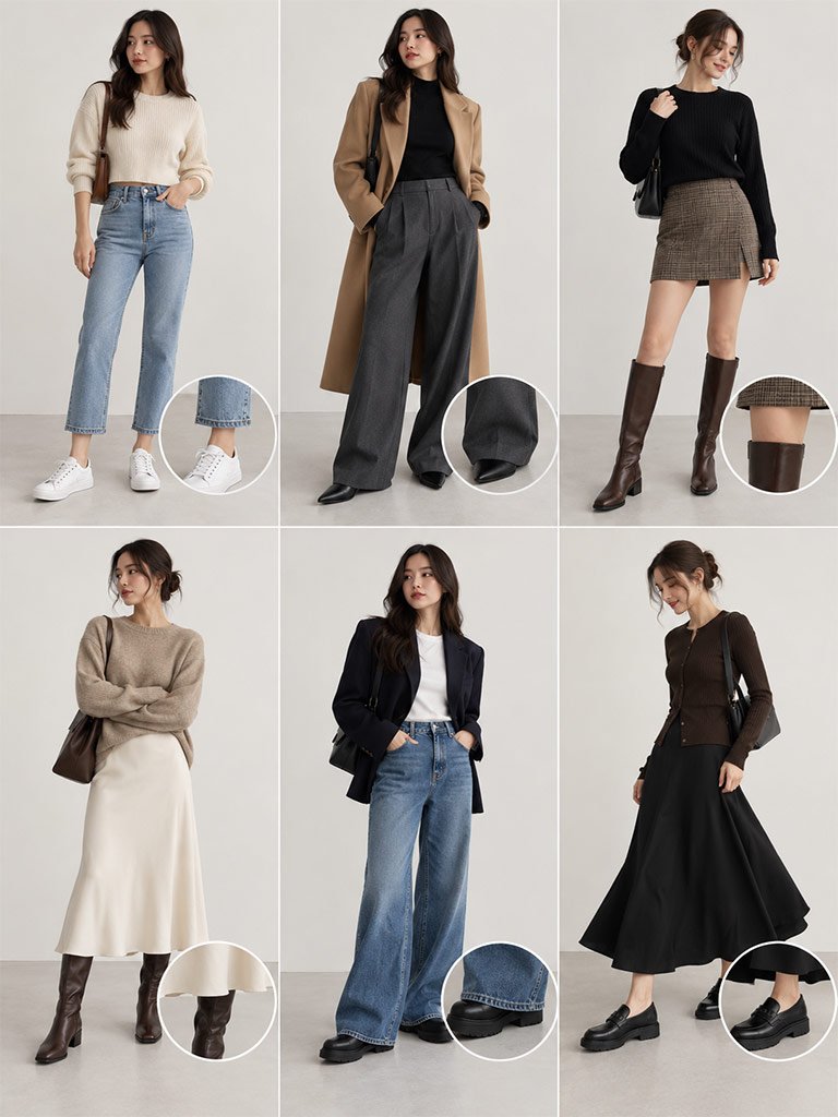 Picking Shoes Without Considering Your Hemlines