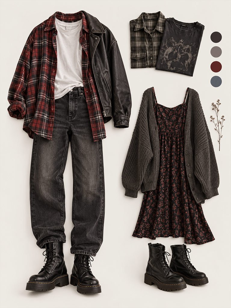 Relaxed Denim and Worn-In Layers