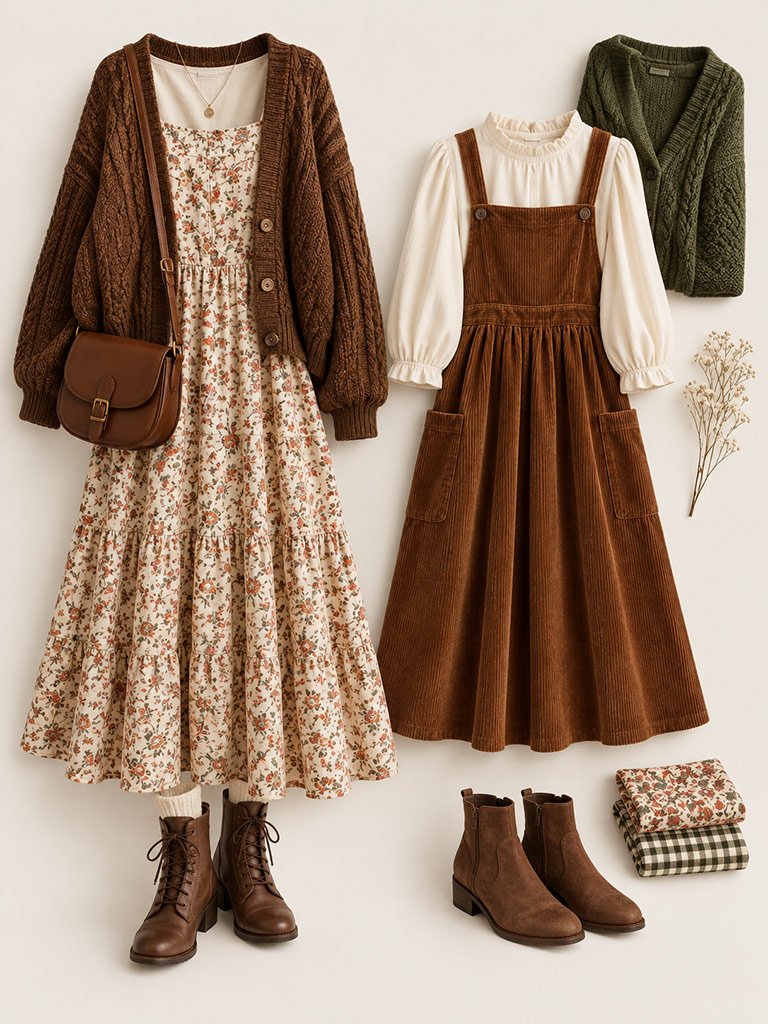 Soft Knits and Country-Inspired Details