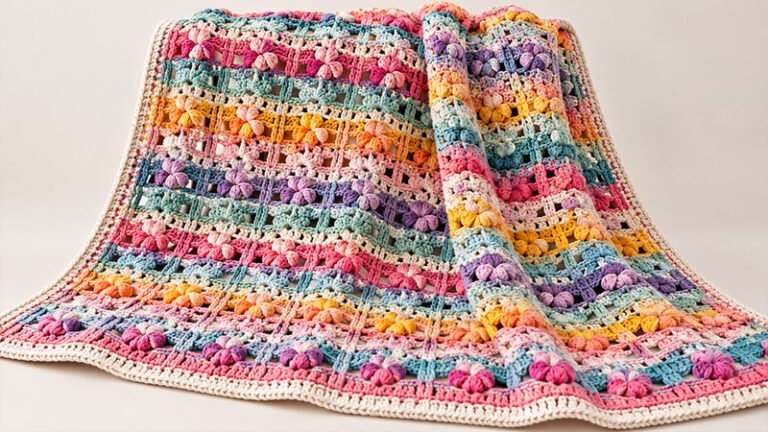 Boxy Blooms Blanket