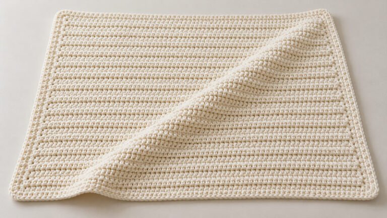 Two Color Back Loop Stitch Crochet Crochet Easy Baby Blanket Pattern - EHarrisGallery