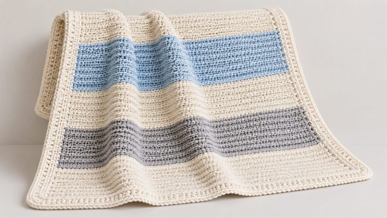 Gentle Comfort Ribbed Throw Blanket