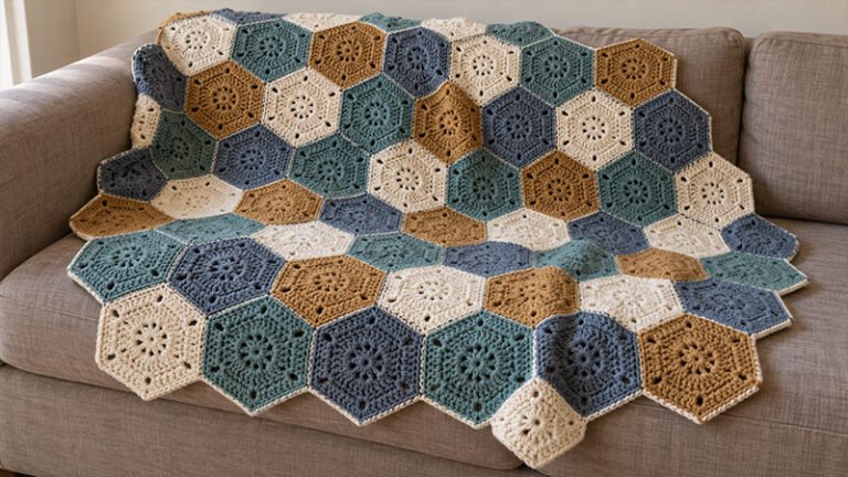 Hexagons Throw Blanket