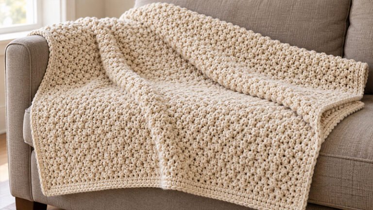Lemon Peel Stitch Throw