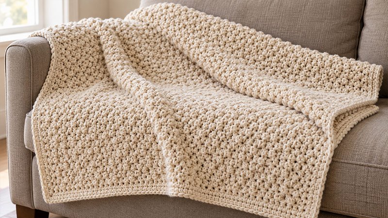 Lemon Peel Stitch Throw