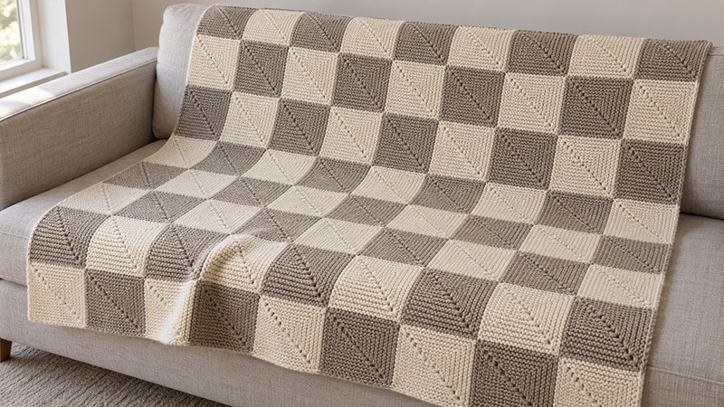 Mitered Square Blanket