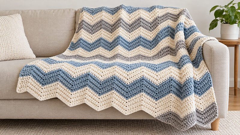 Textured Chevron Blanket